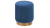 Velvet Round Ottoman - Blue rental in Miami-Ft. Lauderdale, FL