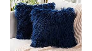 Pillow - Navy Blue Faux rental Miami-Ft. Lauderdale, FL