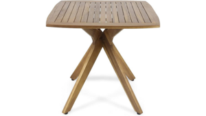 Acacia Wood Table with X Legs Table - Square 30" rental Miami-Ft. Lauderdale, FL
