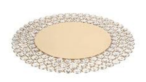 Charger - Metal Crystal Beaded Gold rental Miami-Ft. Lauderdale, FL