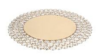 Charger - Metal Crystal Beaded Gold rental in Miami-Ft. Lauderdale, FL