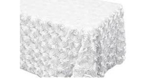 Rosette Linen 90x156"- White rental Miami-Ft. Lauderdale, FL