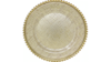 Cross Stich Galss Beaded Rim Charger - Golden rental in Miami-Ft. Lauderdale, FL
