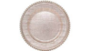 Cross Stich Glass Beaded Rim Charger - Rose Gold rental in Miami-Ft. Lauderdale, FL