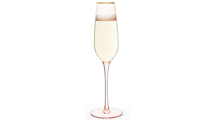 Glassware - Gold Rimmed Pink Tinted Champagne G... rental Miami-Ft. Lauderdale, FL