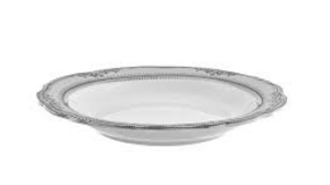 Plate - Platinum Border Rim Soup Vanessa rental Miami-Ft. Lauderdale, FL