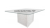 60" Square Glass Top with White Base rental in Miami-Ft. Lauderdale, FL
