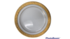 Plate - White Gold Rim Round Charger Majestic rental in Miami-Ft. Lauderdale, FL