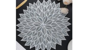 Placemats - Round Hollow Blooming Leaf Silver rental in Miami-Ft. Lauderdale, FL