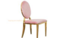 Stainless Steel Alexa Chair - "O" Gold Rose Velvet rental in Miami-Ft. Lauderdale, FL