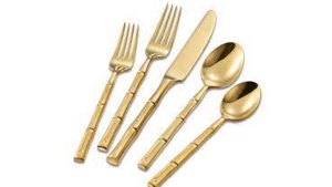 Flatware - Golden Bamboo Fork rental Miami-Ft. Lauderdale, FL