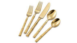 Flatware - Golden Bamboo Salad Fork rental Miami-Ft. Lauderdale, FL