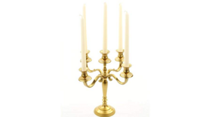 Candle Holder 5 Ct Gold rental Miami-Ft. Lauderdale, FL