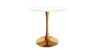 36" Cocktail Table Gold Base- White Top rental in Miami-Ft. Lauderdale, FL