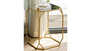 End Table Mirror Top- Brass Gold rental in Miami-Ft. Lauderdale, FL