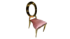 "O" Chair Gold with Velvet Blush Seat rental in Miami-Ft. Lauderdale, FL