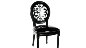 Chair - Louis Pop Black Lasercut rental Miami-Ft. Lauderdale, FL
