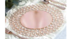 Charger - Metal Crystal Beaded Rose Gold rental in Miami-Ft. Lauderdale, FL