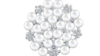 Pearls Round Flower Napkin Ring Rhinestone - Si... rental in Miami-Ft. Lauderdale, FL