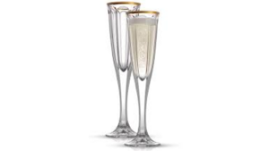 Glassware - Champagne Rim Gold Design rental Miami-Ft. Lauderdale, FL