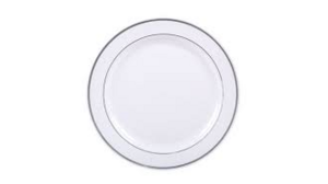 Plate - Rim Silver Dessert rental Miami-Ft. Lauderdale, FL