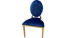 Stainless Steel Alexa Chair - "O" Gold blue Velvet rental in Miami-Ft. Lauderdale, FL