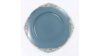 Charger - Dusty Blue Round Leaf Embossed Gold R... rental in Miami-Ft. Lauderdale, FL