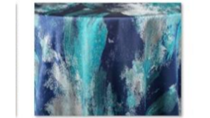Artiste Linen 120x156" - Blue rental Miami-Ft. Lauderdale, FL