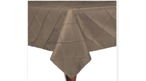 Pintuck Linen 90x132" - Brown rental Miami-Ft. Lauderdale, FL