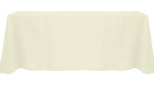 Polyester Linen 108x156"- Ivory rental Miami-Ft. Lauderdale, FL