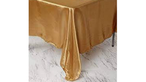 Satin Linen 90x156"- Gold rental Miami-Ft. Lauderdale, FL