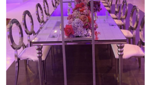 Specialty Dining Table - Palace Royal 8x48" Sil... rental Miami-Ft. Lauderdale, FL