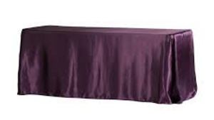 Satin Linen 90x 156"- Plum rental Miami-Ft. Lauderdale, FL