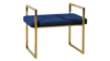 Furniture - Gold Navy Velvet Bench rental in Miami-Ft. Lauderdale, FL