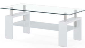 Coffee Table Glass Top - White rental Miami-Ft. Lauderdale, FL