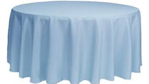 Polyester Linen 132"-Baby Blue rental Miami-Ft. Lauderdale, FL