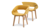 Cleo Arm Chair Mustard Yellow w/Wood Legs rental in Miami-Ft. Lauderdale, FL