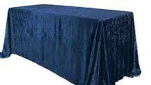 Velvet Linen 108x156"- Navy Blue rental Miami-Ft. Lauderdale, FL