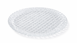 Basketweave Glass Dinner Plate 11" (Pack of 10) rental New York, NY