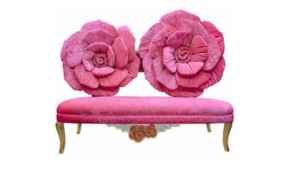 Furniture - Pink Flower Sofa rental Miami-Ft. Lauderdale, FL
