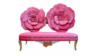 Furniture - Pink Flower Sofa rental in Miami-Ft. Lauderdale, FL