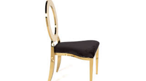 "O" Chair Gold with Black Cushion rental Miami-Ft. Lauderdale, FL