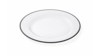 Glass Black Rim Salad Plate 8.5" (Pack of 10) rental in New York, NY