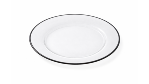 Glass Black Rim Salad Plate 6.5" (Pack of 10) rental New York, NY