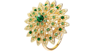 Metallic Flower Napkin Ring Holder - Green rental Miami-Ft. Lauderdale, FL