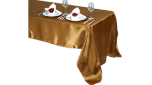 Satin Linen 60x120"- Gold rental Miami-Ft. Lauderdale, FL