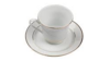 Coffee Service - White Gold Rim Round Saucer rental in Miami-Ft. Lauderdale, FL