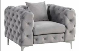 Alexis Velvet Single Chair Sofa Button Tufted -... rental Miami-Ft. Lauderdale, FL