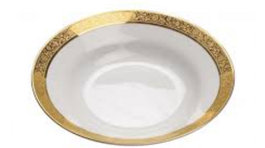 Plate - White Gold Rim Round Soup Majestic rental Miami-Ft. Lauderdale, FL