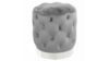 Velvet Round Ottoman Tufted - Silver rental in Miami-Ft. Lauderdale, FL